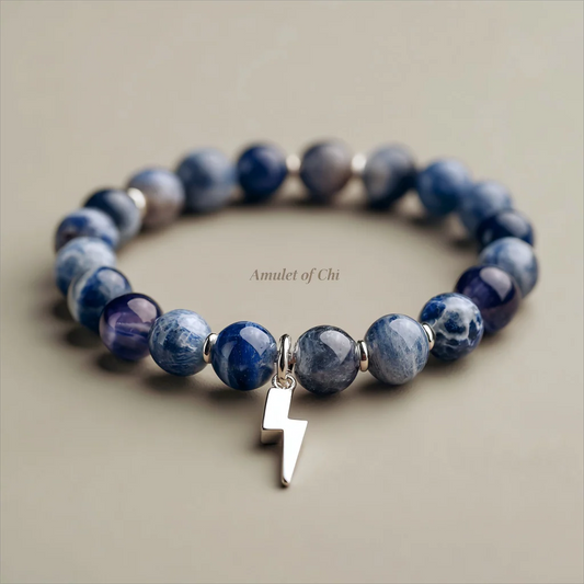 La Percée | Amulette en kyanite et iolite 